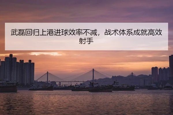 武磊回归上港进球效率不减，战术体系成就高效射手